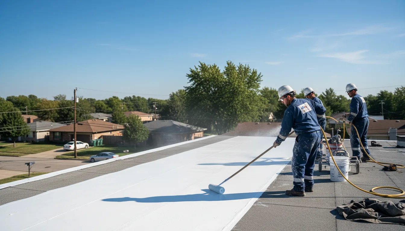Commercial roof coating in Oconee, IL near me